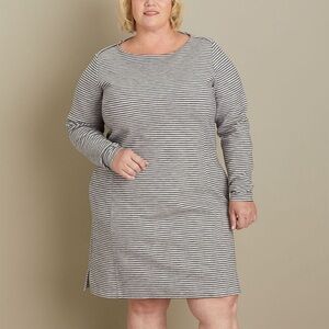 Duluth Trading Company Ponte Pro Dress women's size 3X NWOT Striped